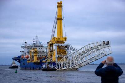 «Академик Черский» приступил к укладке «Северного потока — 2» в водах Дании