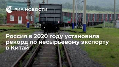 Россия в 2020 году установила рекорд по несырьевому экспорту в Китай