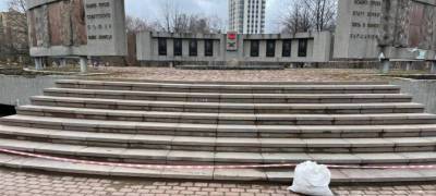 Спонсоры отремонтировали лестницу на Галерее Героев Советского Союза в Петрозаводске (ФОТО)