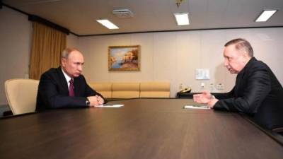 Путин встретится в губернатором Петербурга
