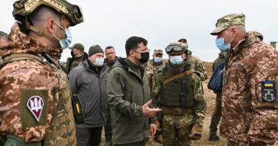 Зеленский посетил позиции ВСУ на границе с Крымом