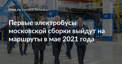 Первые электробусы московской сборки выйдут на маршруты в мае 2021 года