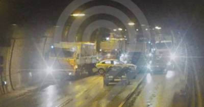 Пять авто столкнулись в Лефортовском тоннеле в Москве