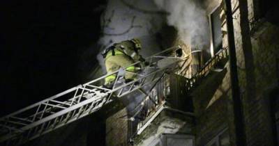 При пожаре в Пскове пострадали два человека