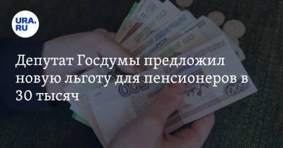 Депутат Госдумы предложил новую льготу для пенсионеров в 30 тысяч