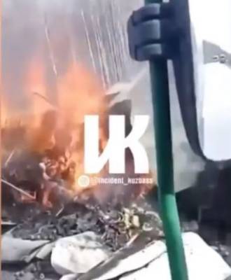 Фура известной торговой сети сгорела на трассе Алтай — Кузбасс