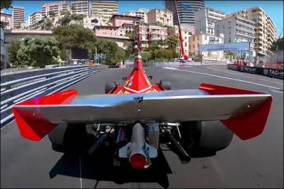 Видео: Жан Алези за рулём Ferrari 1974 года в Монако