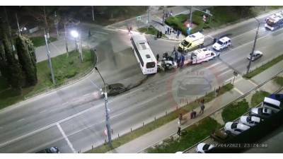 Ночное ДТП с автобусом в Севастополе: фото и подробности