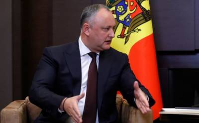 Додон: Запад готовит в Молдавии «подлянку» России