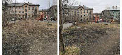Жители Петрозаводска убрали мусор в сквере Карельских Рун и в парке Патриот