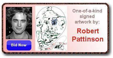 Роберт Паттинсон рисует ради благотворительности