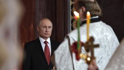 Путин посетит пасхальное богослужение 2 мая