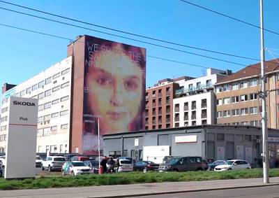 В Праге появилось гигантское граффити с эффектом очищения воздуха