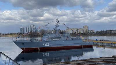 Корабль противоминной обороны «Пётр Ильичёв» спущен на воду