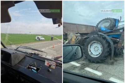 В ДТП на кубанской трассе разбился трактор