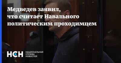 Медведев заявил, что считает Навального политическим проходимцем