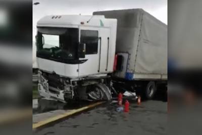 Два грузовика столкнулись под Ростовом