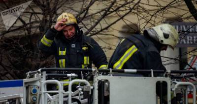 Пожар в хостеле в Риге: работа спасательных служб