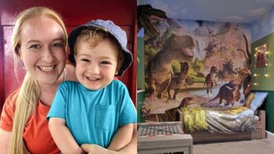 Детская в стиле "Парка Юрского периода": мать удивила 2-летнего сына