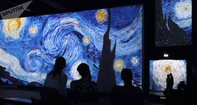 "Звездную ночь" Ван Гога написали лазерной кистью