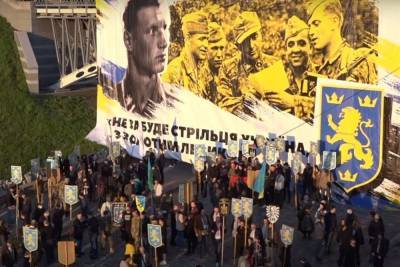 В Киеве прошел «Марш вышиванок» в честь дивизии СС «Галичина»