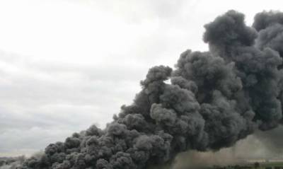 В Болгарии начался пожар на складе оружейного завода
