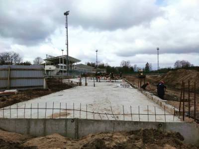 Ледовая арена в Рощино находится в активной фазе строительных работ