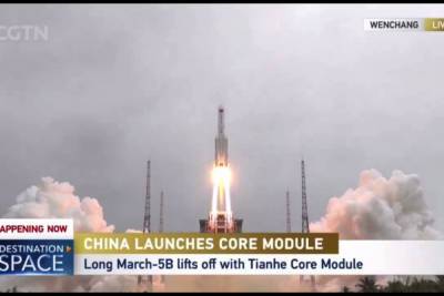В Китае стартовала ракета с основным модулем будущей орбитальной станции