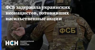 ФСБ задержала украинских неонацистов, готовивших насильственные акции