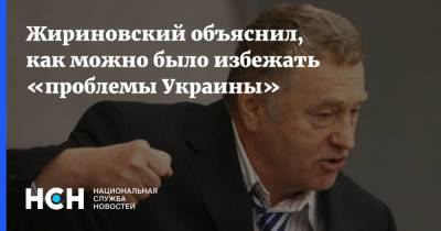 Жириновский объяснил, как можно было избежать «проблемы Украины»
