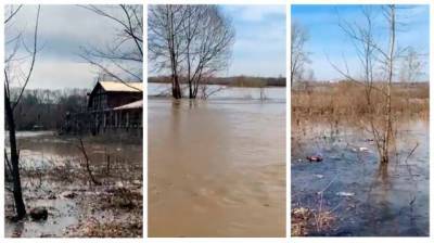 Мэр Новокузнецка показал на видео подтопленный паводком район