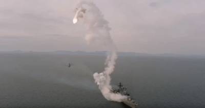 Россия провела неудачный запуск ракет "Калибр" с фрегата "Маршал Шаповников"(видео) - focus.ua - Россия