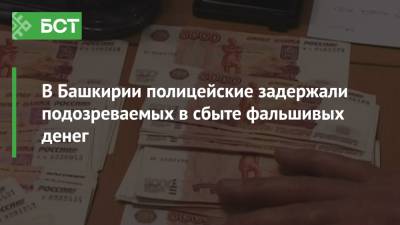 В Башкирии полицейские задержали подозреваемых в сбыте фальшивых денег