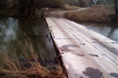 В Скопинском районе от воды освободился мост у села Шелемишево