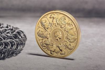 В Британии выпустили золотую монету номиналом £10 000