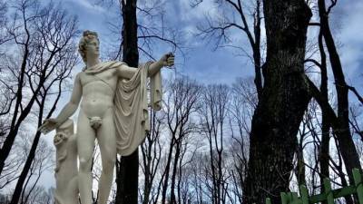 Скульптуры Летнего сада освободили от зимних футляров