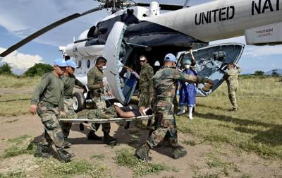 Украинские миротворцы эвакуировали раненых из Малави