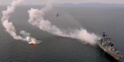 Фрегат ВМФ РФ Шапошников едва не подбил себя своей же крылатой ракетой — видео