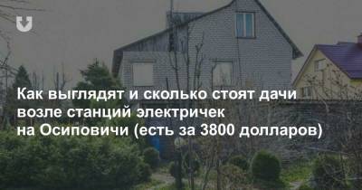 Как выглядят и сколько стоят дачи возле станций электричек на Осиповичи (есть за 3800 долларов)