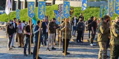 «Пропаганда нацизма». Разумков отреагировал на марш к годовщине дивизии Галичина в центре Киева
