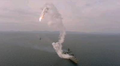 Видео: Неудачный пуск крылатой ракеты «Калибр»