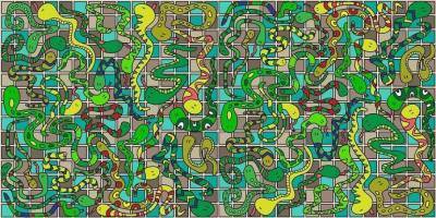 Визуальная головоломка: Найдите ремень среди змей