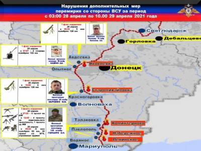 В течение дня ВСУ увеличили интенсивность обстрелов — НМ ДНР