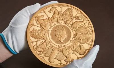 Королевский монетный двор представил самую крупную золотую монету