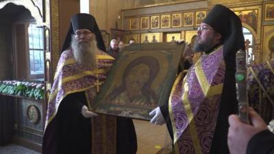 Икона "Спас Нерукотворный" вернулась в ярославский монастырь