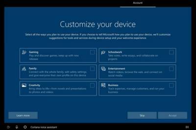 Windows 10 будет подстраиваться под пользователя