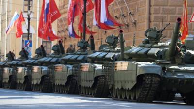 Минобороны РФ задействует в параде Победы пять видов танков