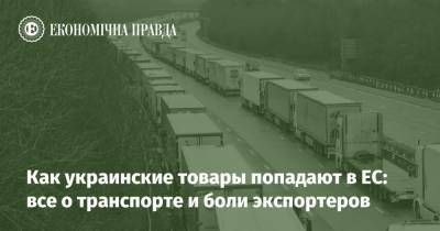 Как украинские товары попадают в ЕС: все о транспорте и боли экспортеров