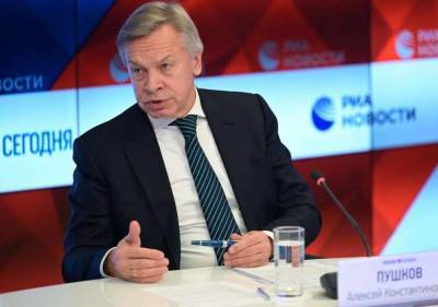 Алексей Пушков высмеял тему коррупции в переговорах Байдена и Зеленского