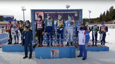 Биатлонистки из Югры выиграли эстафету на чемпионате России